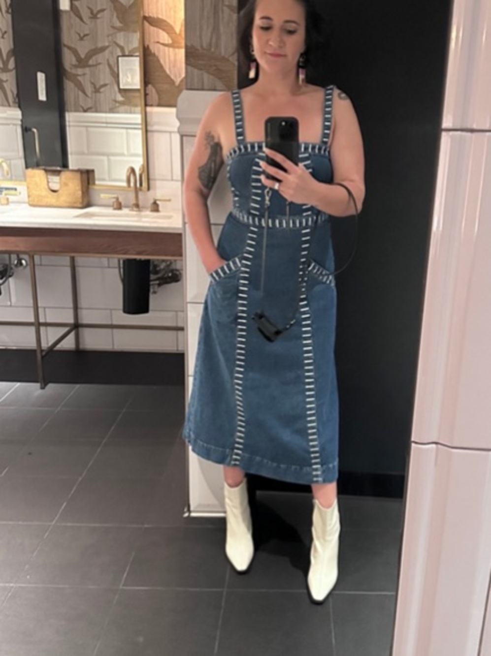 Anthropologie Ella Denim Dress by Seventy + Mochi - Picture 7 of 17